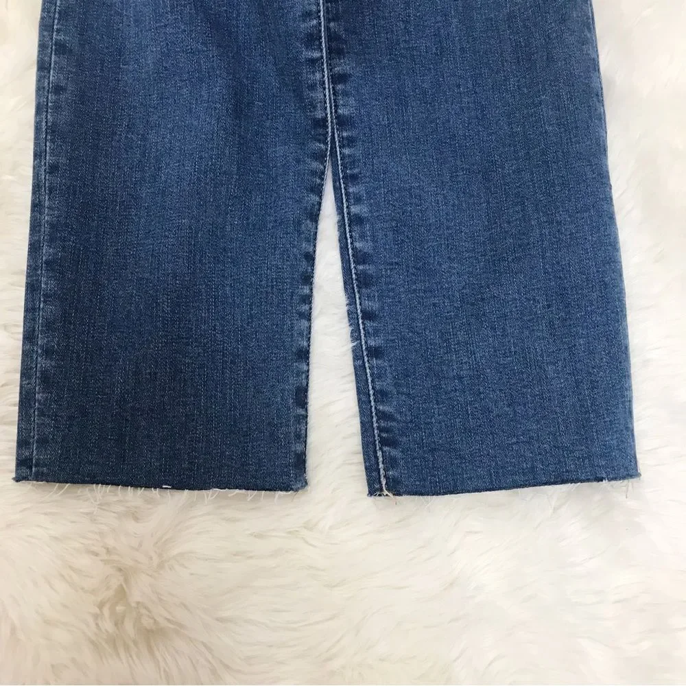 GOOD AMERICAN Good Waist Crop Skinny Jean High Rise‎ Raw Hem Size 0 25 New